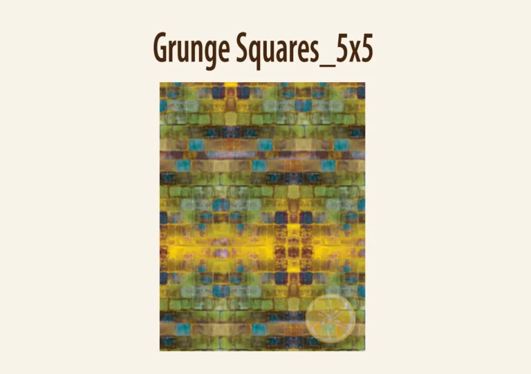 Abstract mosaic pattern with vibrant blue, green, and yellow squares, forming symmetrical, kaleidoscopic designs. Bright, artistic, and dynamic.