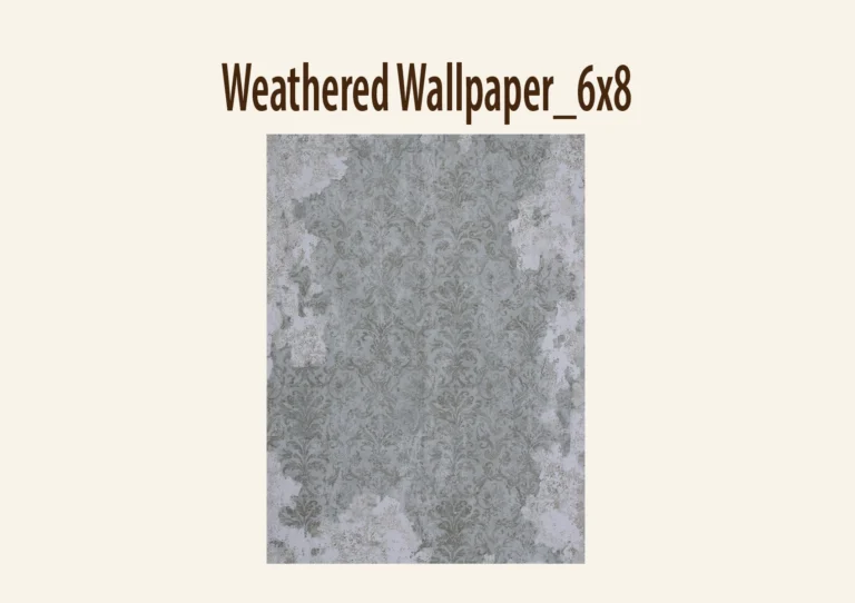 A vintage-style backdrop with a distressed damask pattern and worn areas, revealing patches of white.