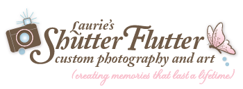 Laurie's ShuttterFlutter Photography logo